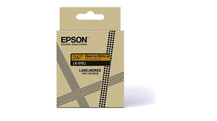 Epson Label-Making Tape Black On Yellow - W128563233