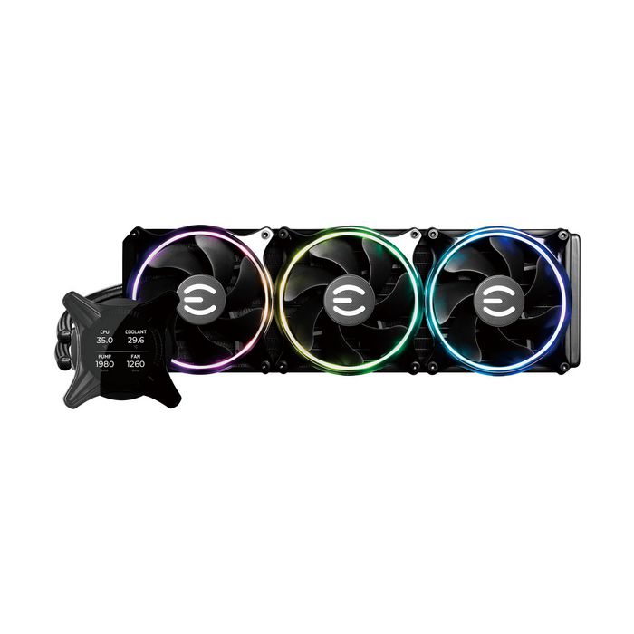 EVGA Computer Cooling System Processor All-In-One Liquid Cooler 12 Cm Black - W128563626