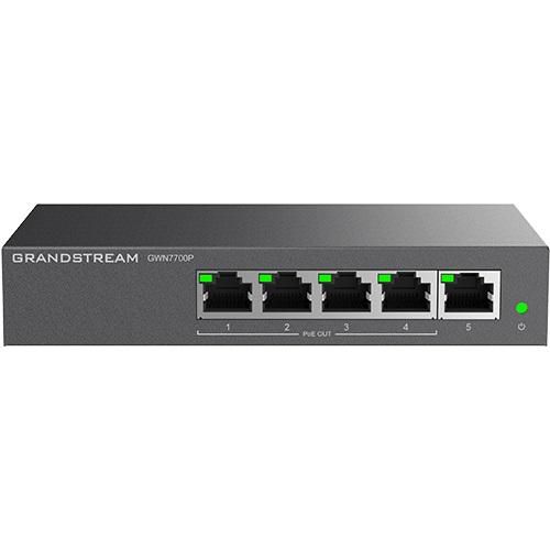 Grandstream Network Switch Unmanaged unmanaged 5 x 10/100/1000 (PoE+) - W128563823