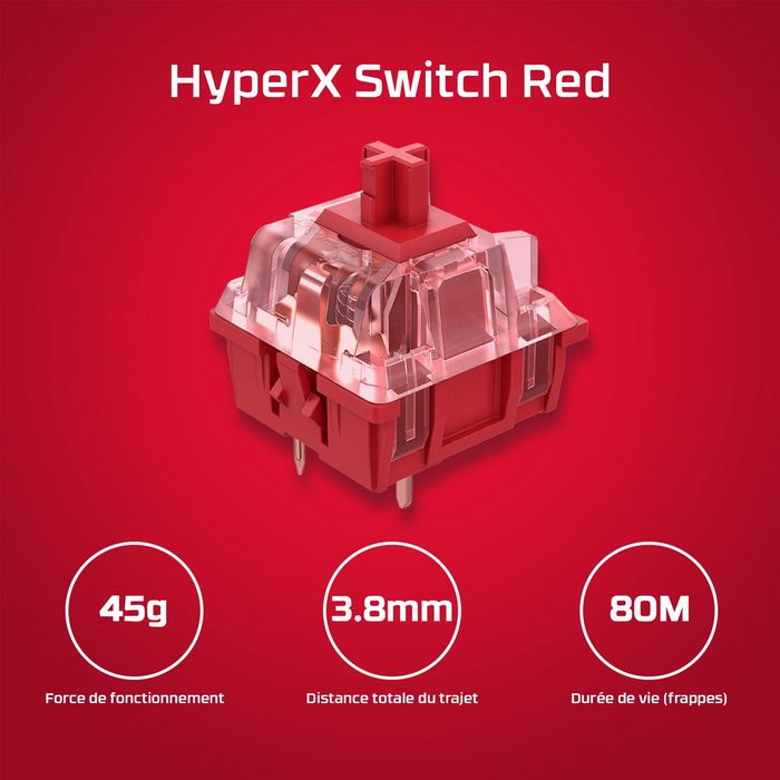 HP Hyperx Alloy Origins Core Pbt Hx Red - Mechanical Gaming Keyboard - W128563835