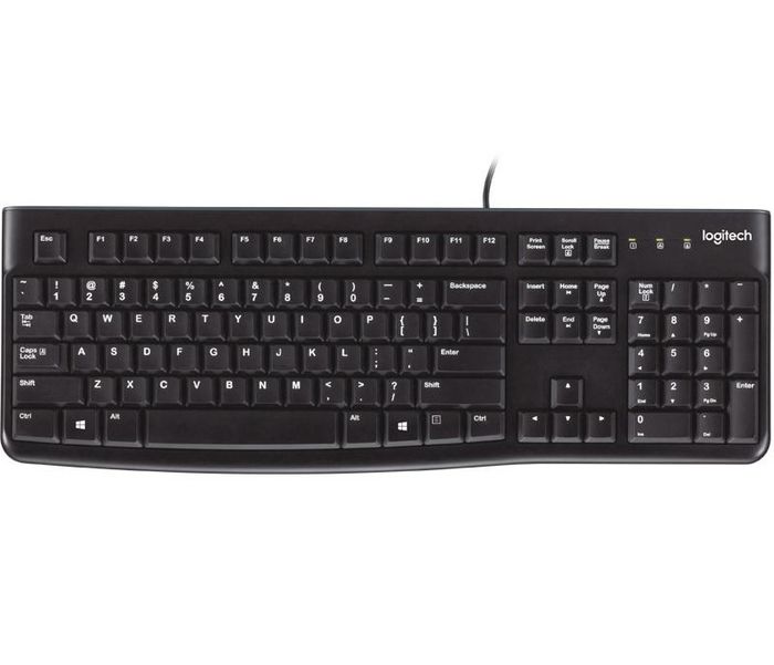 Logitech K120 For Business Keyboard Usb Hebrew Black - W128564296