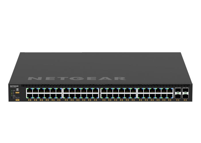 Netgear M4350-48G4Xf Managed L3 Gigabit Ethernet (10/100/1000) Power Over Ethernet (Poe) 1U Black - W128564334