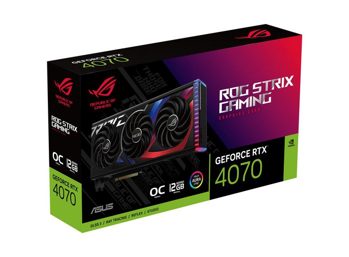 Asus Rog -Strix-Rtx4070-O12G-Gaming Nvidia Geforce Rtx 4070 12 Gb Gddr6X - W128564453