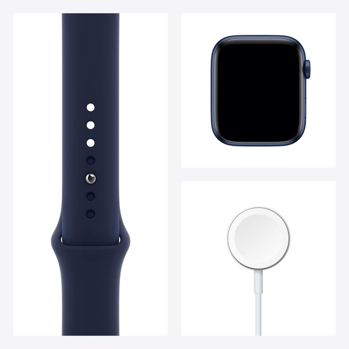 Apple Watch Series 6 Oled 44 Mm Digital 368 X 448 Pixels Touchscreen 4G Blue Wi-Fi Gps (Satellite) - W128564637