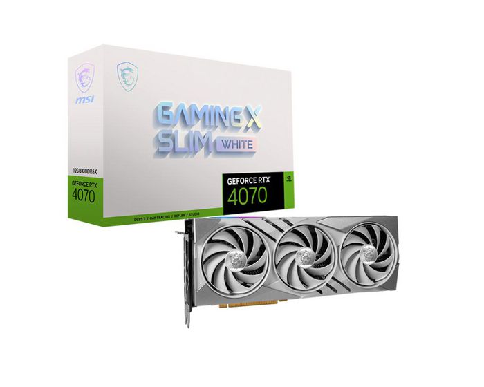 MSI Gaming Geforce Rtx 4070 X Slim White 12G Nvidia 12 Gb Gddr6X - W128825769