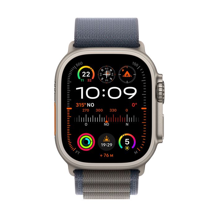 Apple Watch Ultra 2 Oled 49 Mm Digital 410 X 502 Pixels Touchscreen 4G Titanium Gps (Satellite) - W128565018