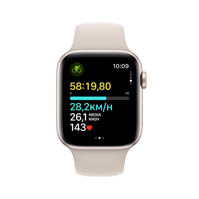 Apple Watch Se Oled 44 Mm Digital 368 X 448 Pixels Touchscreen Beige Wi-Fi Gps (Satellite) - W128565016
