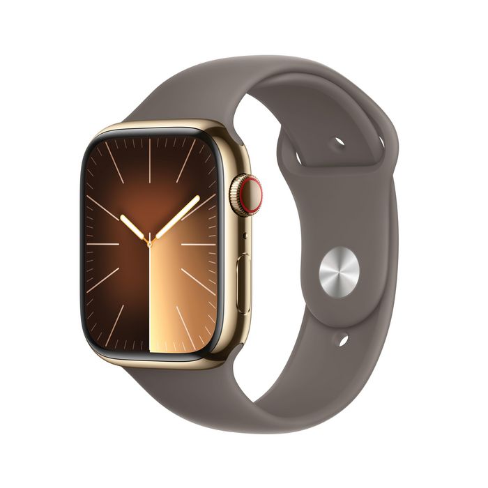 Apple Watch Series 9 45 Mm Digital 396 X 484 Pixels Touchscreen 4G Gold Wi-Fi Gps (Satellite) - W128565048