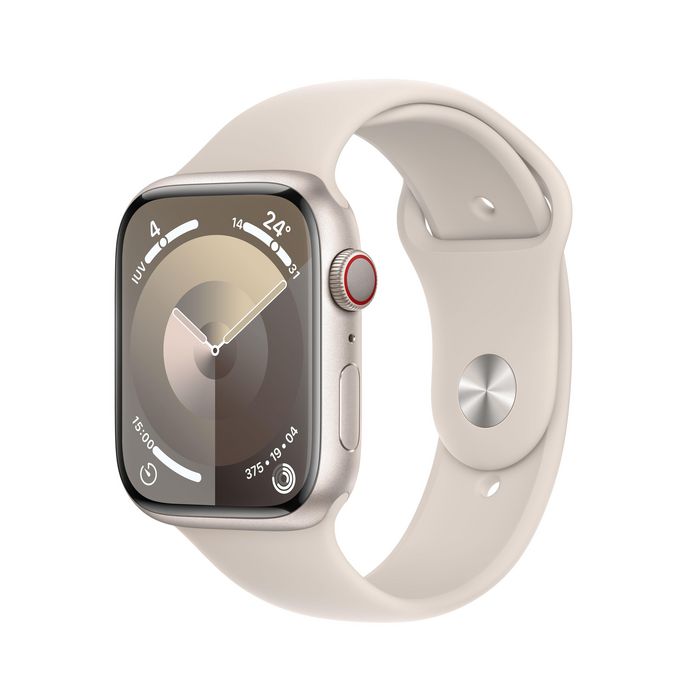 Apple Watch Series 9 45 Mm Digital 396 X 484 Pixels Touchscreen 4G Beige Wi-Fi Gps (Satellite) - W128565061