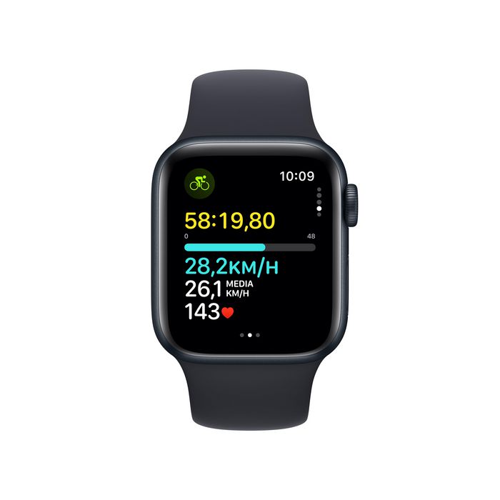 Apple Watch Se Oled 40 Mm Digital 324 X 394 Pixels Touchscreen Black Wi-Fi Gps (Satellite) - W128565066