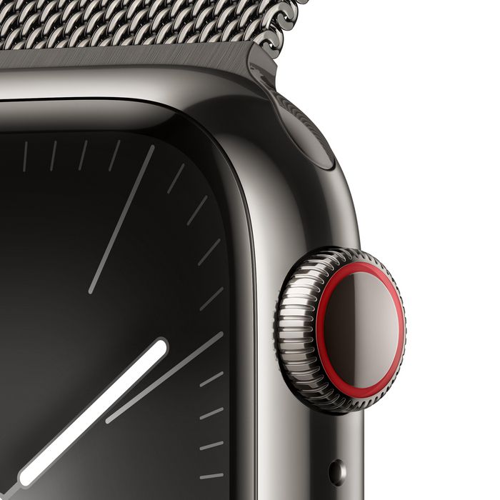 Apple Watch Series 9 41 Mm Digital 352 X 430 Pixels Touchscreen 4G Graphite Wi-Fi Gps (Satellite) - W128565093