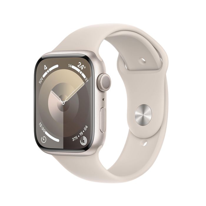 Apple Watch Series 9 45 Mm Digital 396 X 484 Pixels Touchscreen Beige Wi-Fi Gps (Satellite) - W128565094