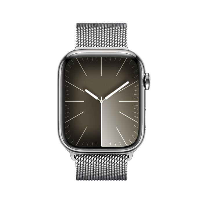 Apple Watch Series 9 45 Mm Digital 396 X 484 Pixels Touchscreen 4G Silver Wi-Fi Gps (Satellite) - W128565111