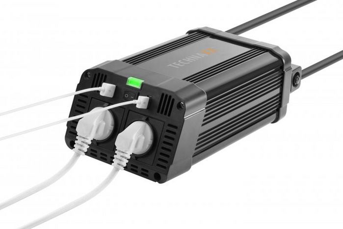 Technaxx 1200W Te16 Power Adapter/Inverter Indoor Black - W128559515