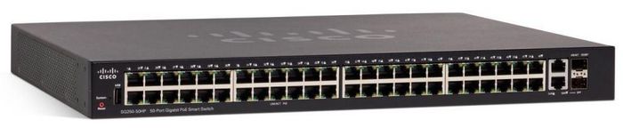 Cisco Sg250-50P Managed L2/L3 Gigabit Ethernet (10/100/1000) Power Over Ethernet (Poe) 1U Black - W128320884