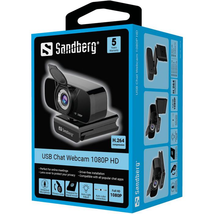Sandberg USB Chat Webcam 1080P HD - W125851088
