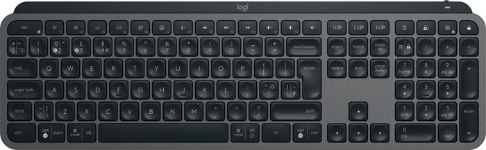 Logitech MX Keys S keyboard RF Wireless + Bluetooth QWERTY UK English Graphite - W128607909