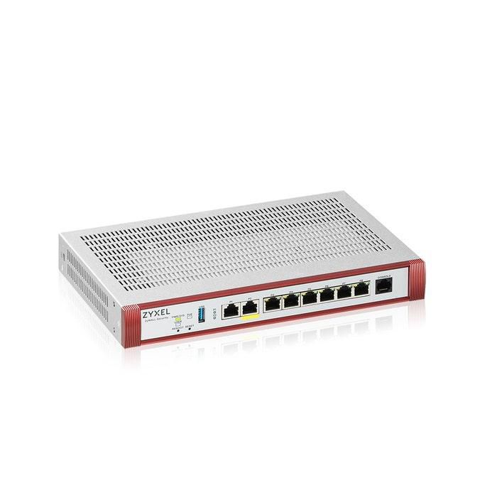 Zyxel USG FLEX200 H Series, User-definable ports with 1*2.5G, 1*2.5G( PoE+) & 6*1G, 1*USB with 1 YR Security bundle - W128346047