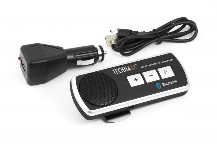 Technaxx Bt-X22 Speakerphone Mobile Phone Bluetooth Black, Silver - W128559516
