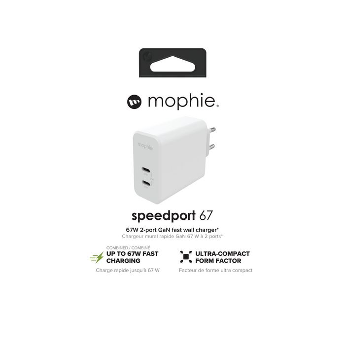 Mophie Accessories-Wall Adapter-USB-C-PD-DUAL-67W-GAN- - W128591152