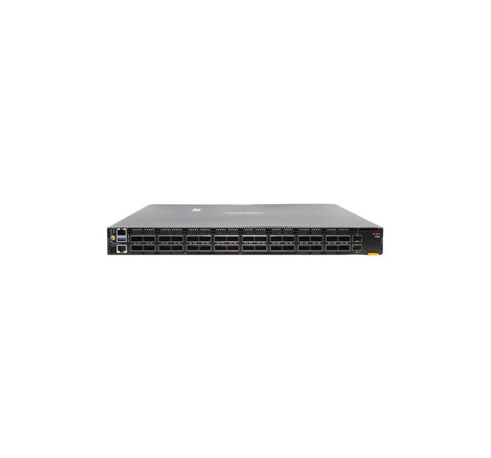 Hewlett Packard Enterprise Aruba 9300-32D 32p 100/200/400G QSFP-DD 2p 10G SFP+ Back-to-Front 6 Fans 2 AC PSU Managed L3 1U - W128591972