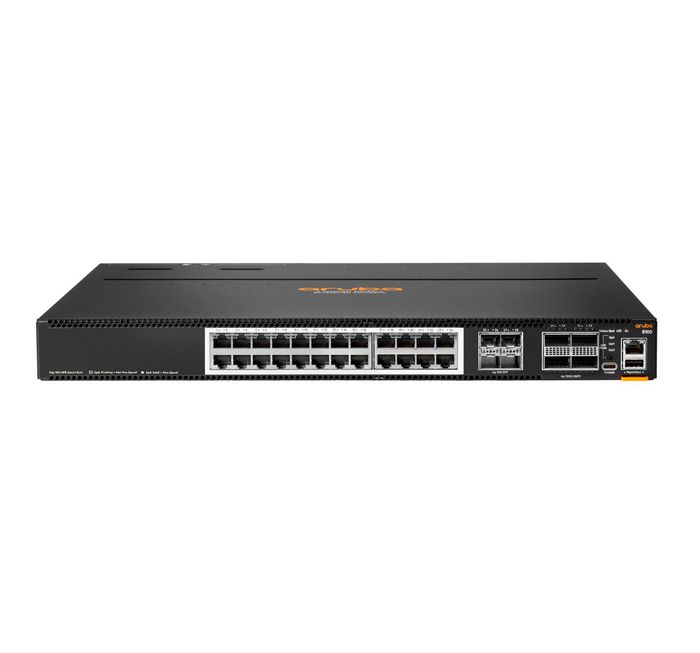 Hewlett Packard Enterprise Aruba Networking CX 8100 24x10G Base-T 4x10G SFP+ 4x40/100G QSFP28 FB 3Fan 2AC PSU Managed L3 10G Ethernet (100/1000/10000) 1U - W128593600