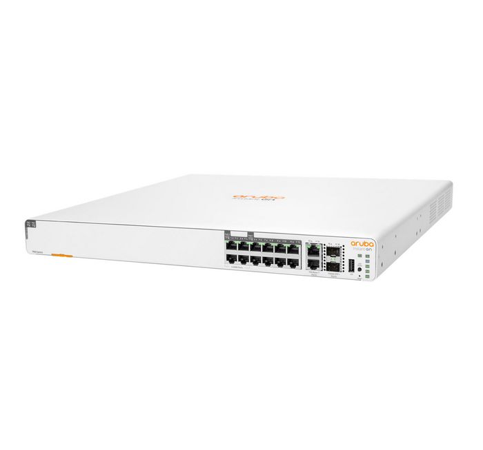 Hewlett Packard Enterprise Aruba Instant On 1960 8p 1G Class 4 4p SR1G/2.5G Class 6 PoE 2p 10GBASE-T 2p SFP+ 480W Managed Gigabit Ethernet (10/100/1000) Power over Ethernet (PoE) 1U - W128596805