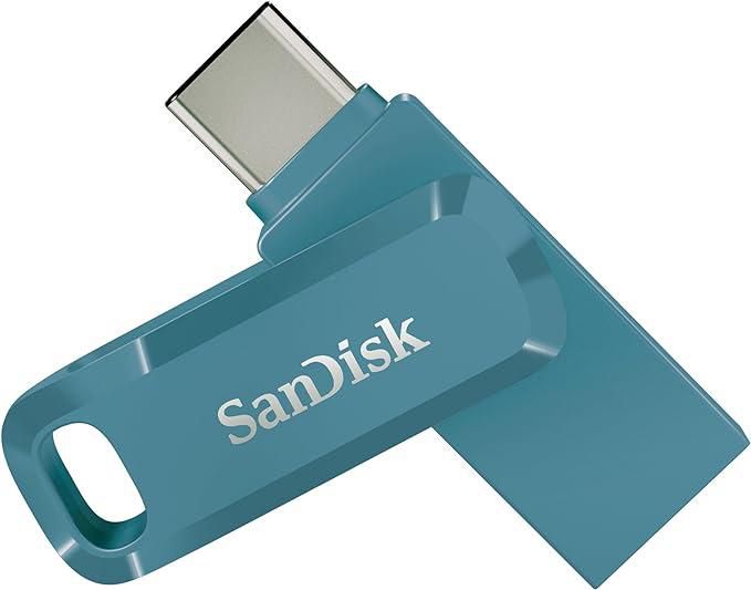 SanDisk Ultra Dual Drive Go 128GB Type-C USB Flash Drive Blue SDDDC3-128G-G46NBB