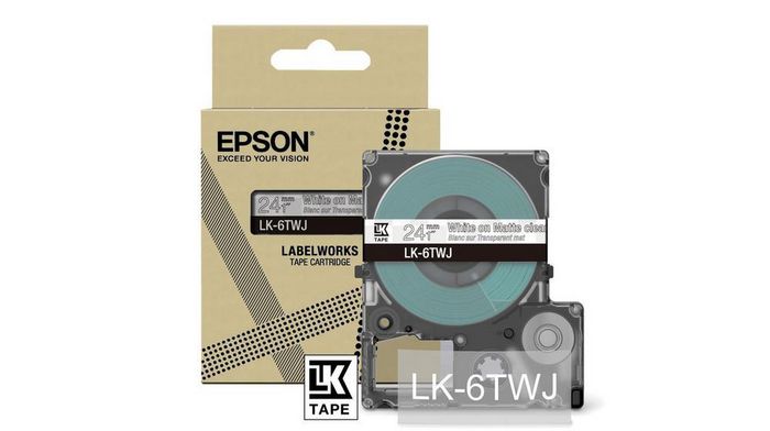 Epson Epson LK-6TWJ Transparent, White - W128598982