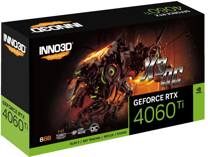 Inno3D Inno3D GeForce RTX 4060 Ti X3 OC NVIDIA 8 GB GDDR6 - W128599016