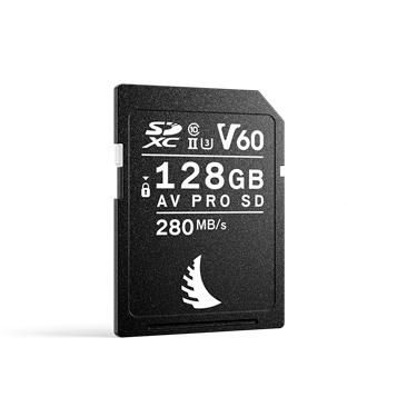 Angelbird UHS II 128 GB SDXC V60 Memory Card for Recording Full HD, 4K+ and RAW Video/Photo - W127153711