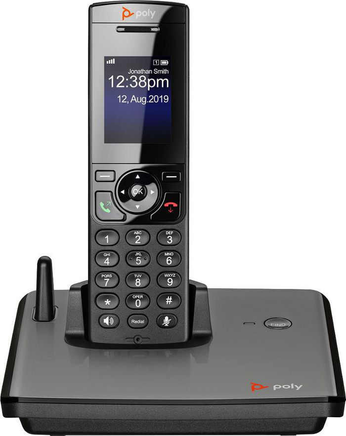 Poly VVX D230 DECT Phone Handset and Charging Cradle with Power Supply-US - W128768232