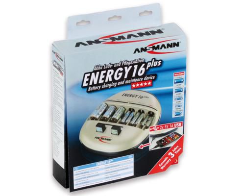 ANSMANN Indoor battery charger Energy 16+ Black,Silver - W128771358
