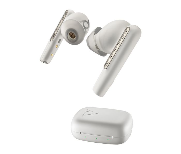 HP Voyager Free 60 UC White Sand Earbuds +BT700 USB-A Adapter +Basic Charge Case - W128769356