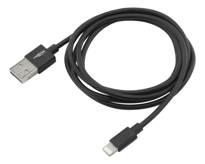 ANSMANN Lightning Cable 1.2 M Black - W128780247