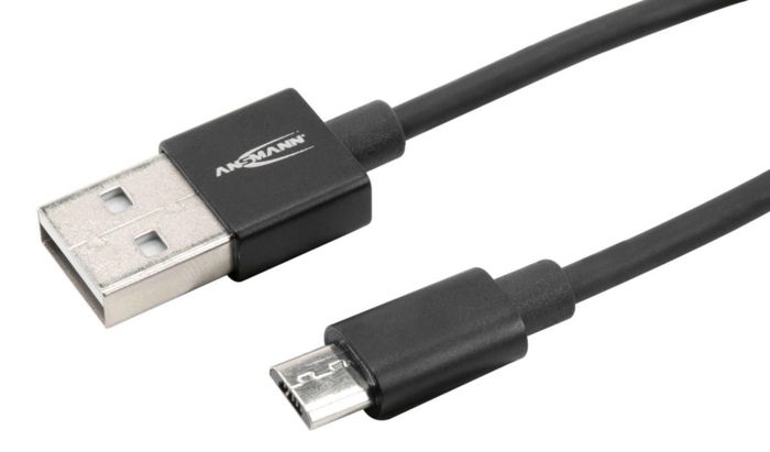 ANSMANN Usb Cable 0.2 M Usb 2.0 Usb A Micro-Usb B Black - W128780246