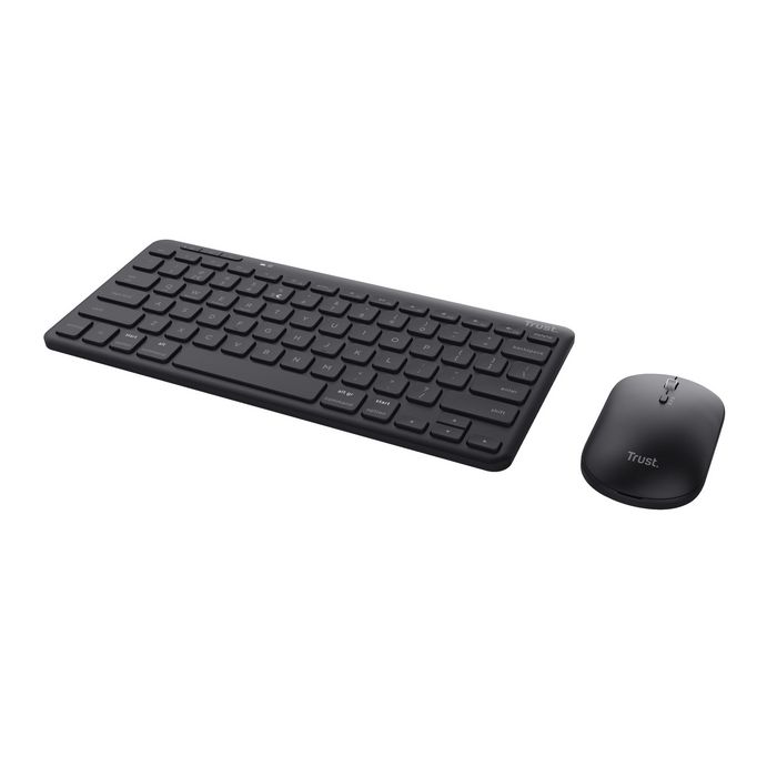 Trust Lyra Keyboard Mouse Included Rf Wireless + Bluetooth Qwerty English Black - W128780408