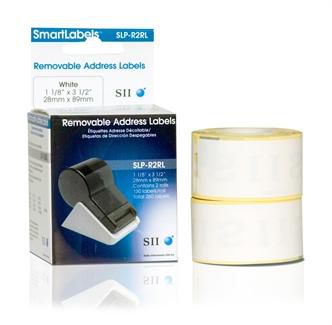 Seiko Instruments Slp-R2Rl White Self-Adhesive Printer Label - W128780960