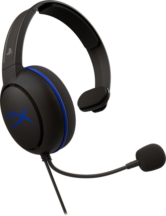 HP Hyperx Cloud Chat Headset - Ps5-Ps4 (Black-Blue) Wired Handheld Office/Call Center Black, Blue - W128781059