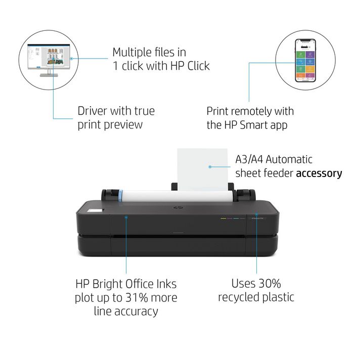 HP Designjet T230 24-In Printer - W128781210