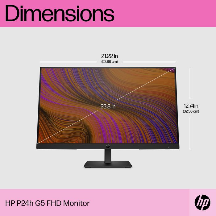 HP P24h G5 computer monitor 60.5 cm (23.8") 1920 x 1080 - W128781302