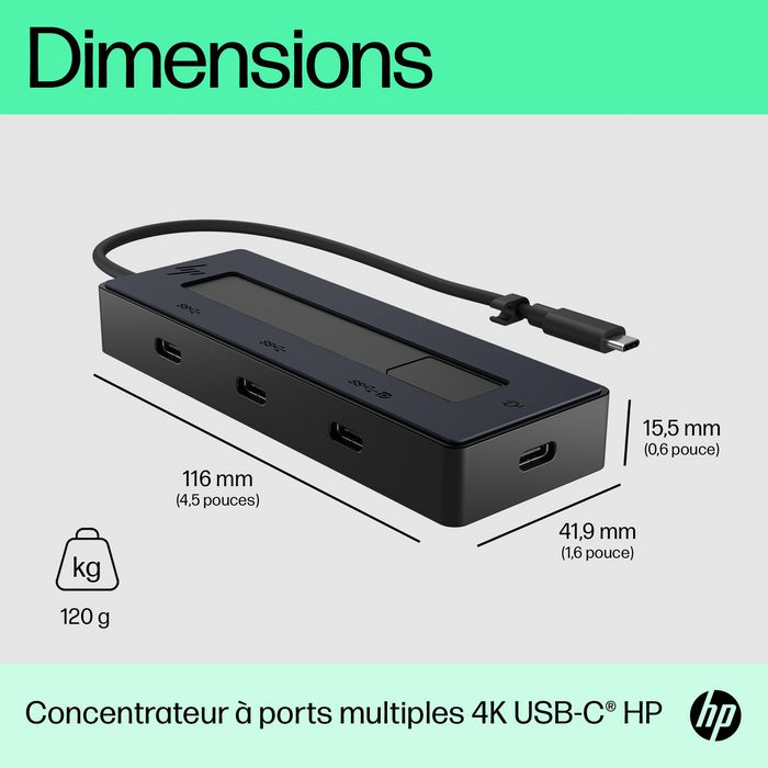 HP 4K Usb-C Multiport Hub - W128781371