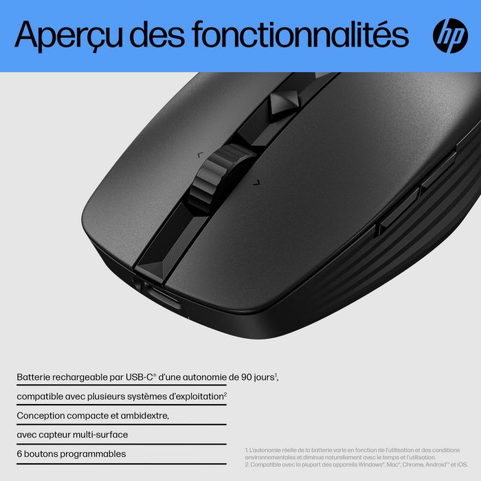 HP 710 Rechargeable Silent Mouse - W128781370