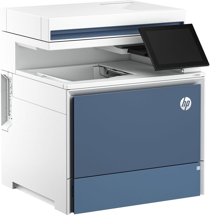 HP Laserjet Color Enterprise Mfp 5800Dn Printer, Print, Copy, Scan, Fax (Optional), Automatic Document Feeder; Optional High-Capacity Trays; Touchscreen; Terrajet Cartridge - W128781386