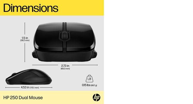 HP 250 Dual Mouse - W128781402