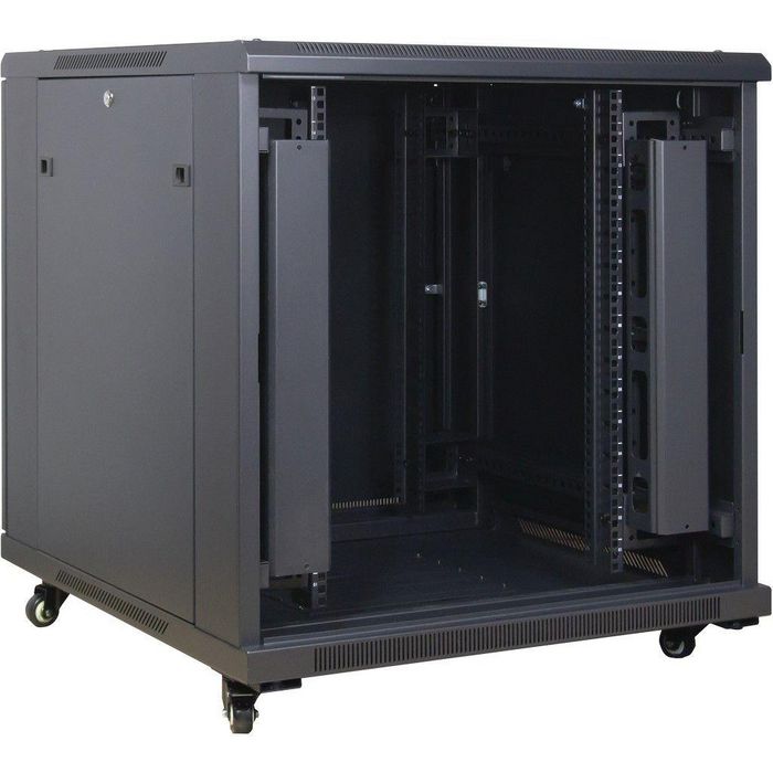 Inter-Tech Rack Cabinet 15U Freestanding Rack Black - W128781810