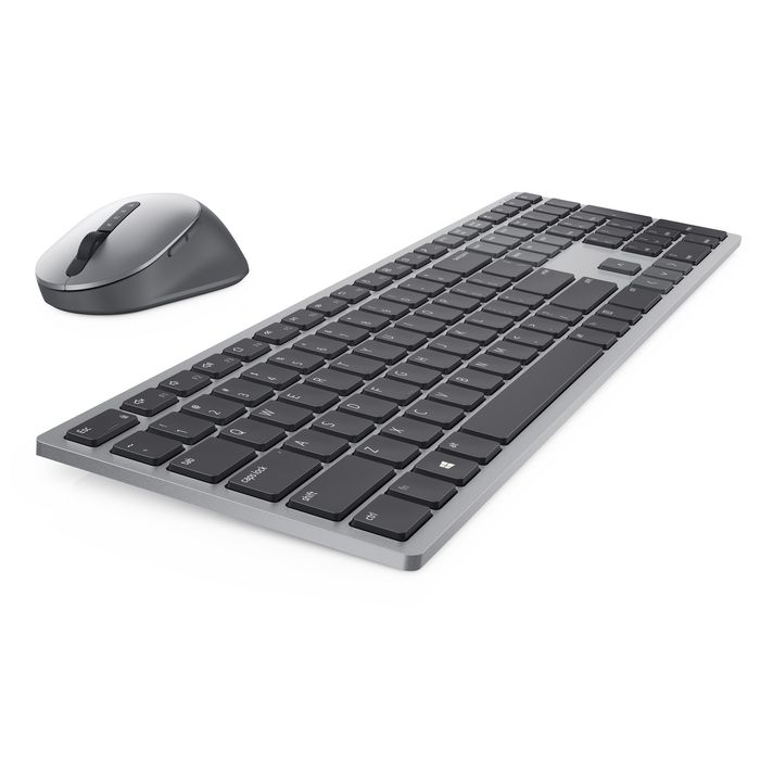 Dell Km7321W Keyboard Mouse Included Rf Wireless + Bluetooth Qwertz Czech, Slovakian Grey, Titanium - W128783902