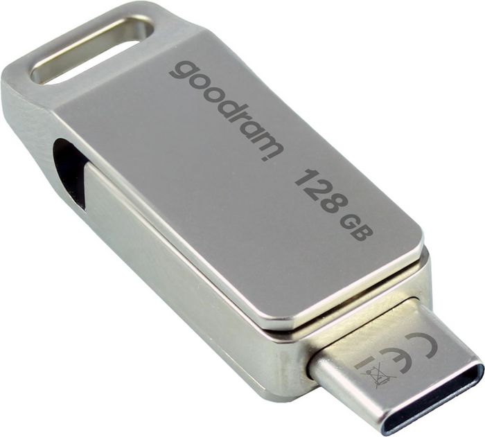 Goodram Oda3 Usb Flash Drive 128 Gb Usb Type-A / Usb Type-C 3.2 Gen 1 (3.1 Gen 1) Silver - W128784445