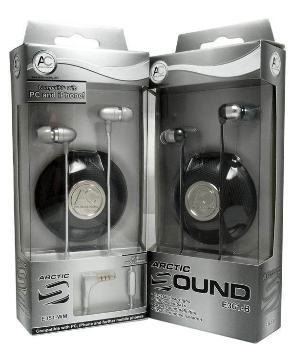 Arctic E351-B (Black) - In-Ear Headphones - W128784453