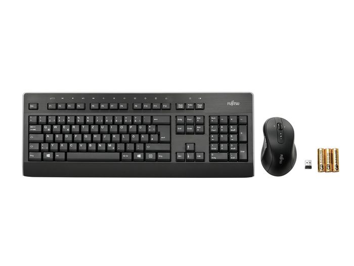 Fujitsu Set Lx960 Keyboard Mouse Included Rf Wireless Qwertz Czech, Slovakian Black - W128785174